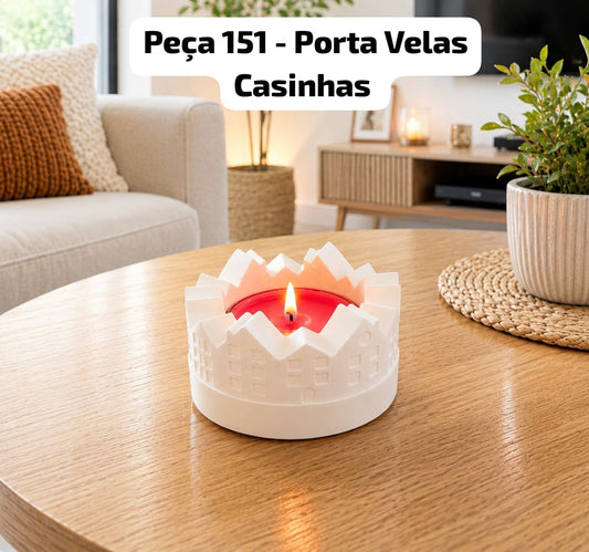 Peça 151 - Porta Velas Casinhas